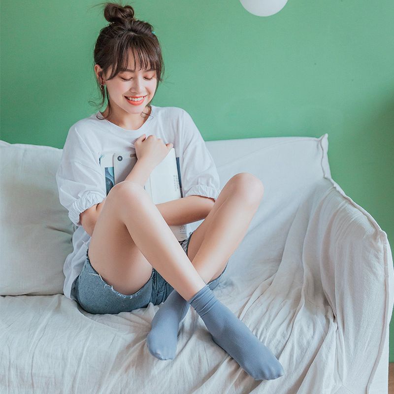 Tất Nhún Cao Cổ Phong Cách Vintage Hàn Quốc chất len đẹp nhiều màu