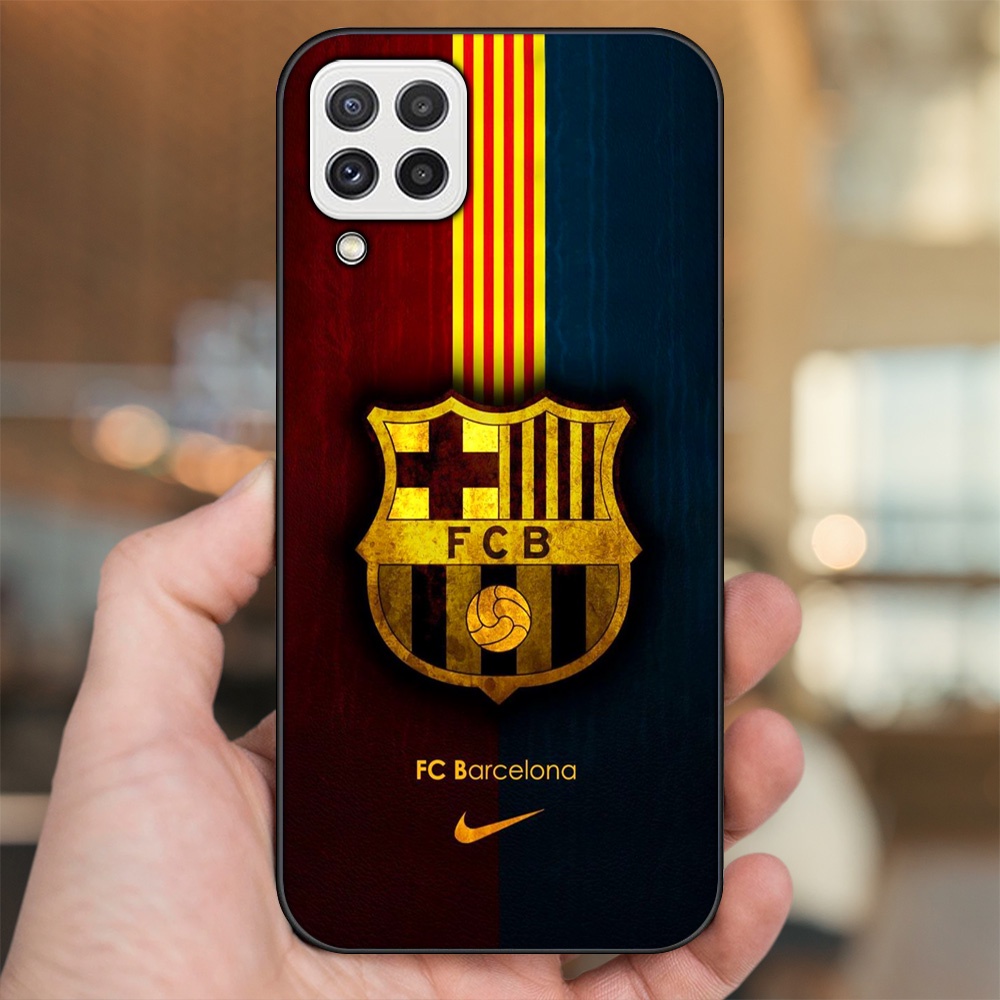 Ốp lưng Samsung A22 4G, A22 5G viền đen in hình Barcelona Barca