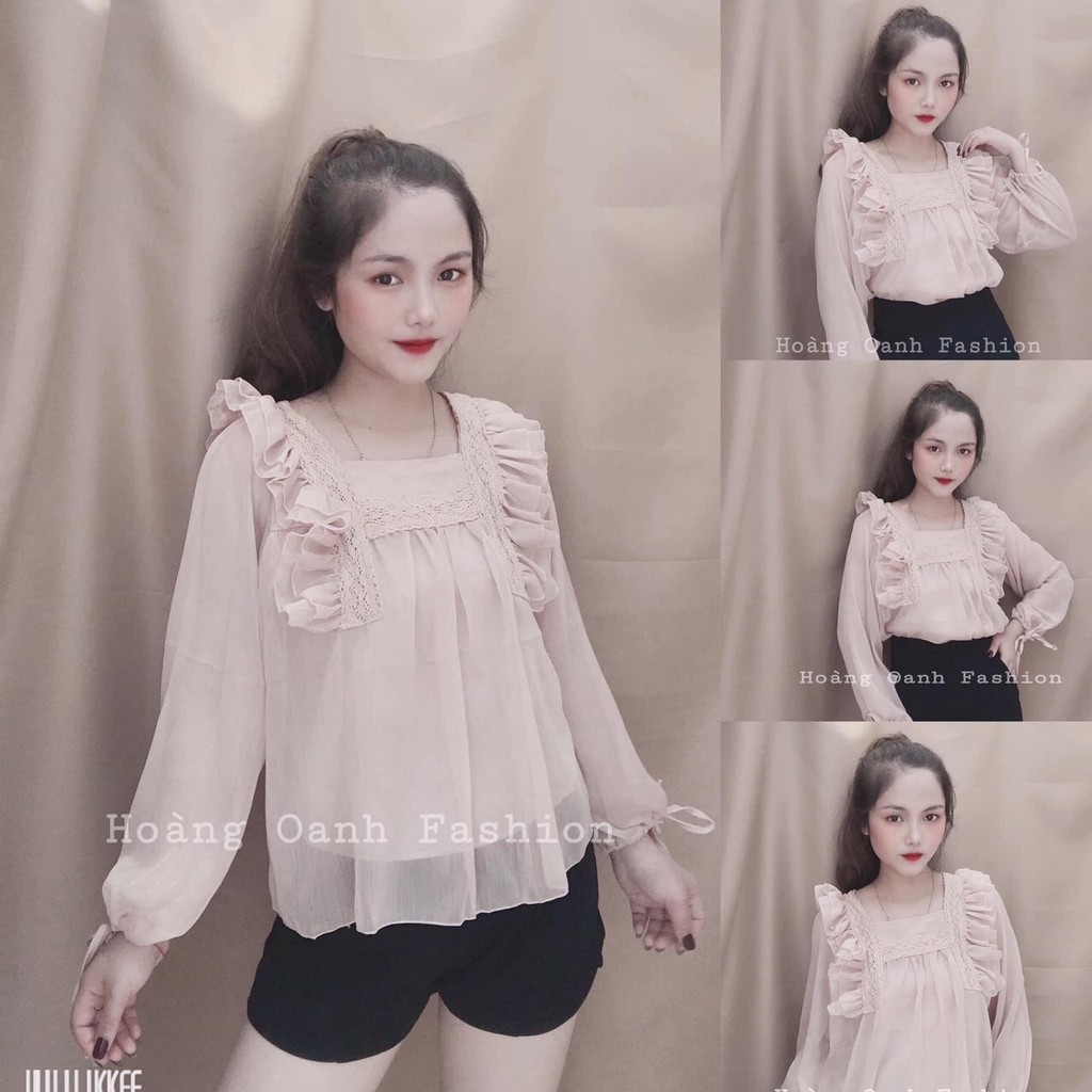 Áo sơ mi nữ cổ bèo tay  FREESHIP 50K A,044 | BigBuy360 - bigbuy360.vn