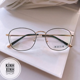 Kính Mắt vuông KOREA gọng kim loại dày