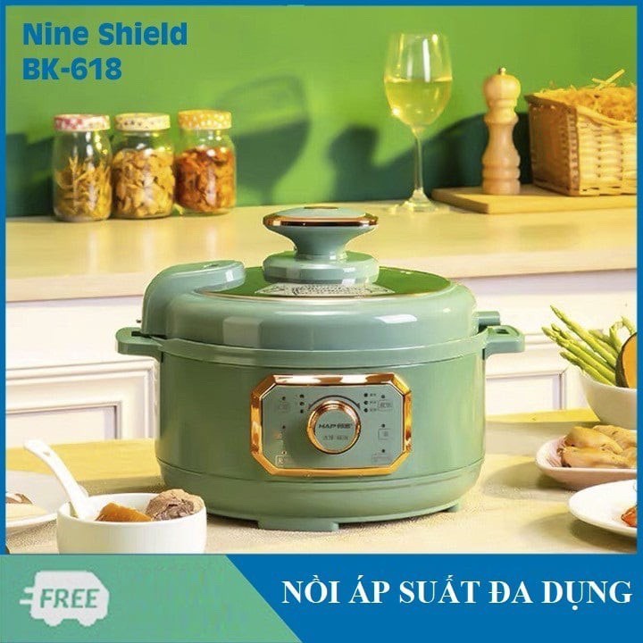 Nồi Áp Suất Đa Năng Nineshield BK-618 Bản Tiếng Việt
