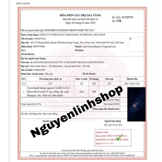 Test nhanh Biocredit Hàn Quốc