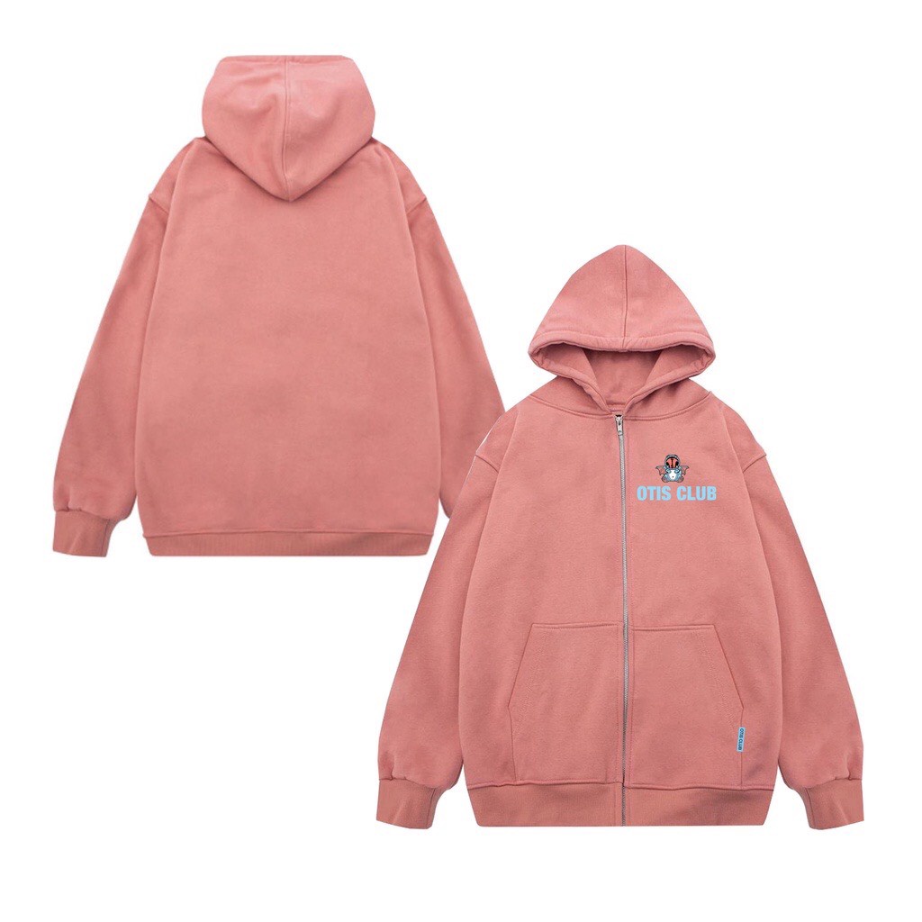 Áo Hoodie Zip OTIS CLUB Mũ Trùm Form Rộng Dành Cho Nam Nữ