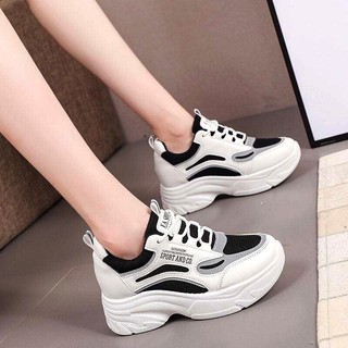 GIÀY THỂ THAO ĐỘN ĐẾ 6CM PHỐI MÀU CÁ TÍNH