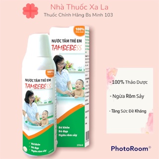 Nước tắm trẻ em thảo dược ngừa rôm sẩy sữa tắm cho bé - tambebe tăng cường sức khỏe