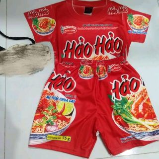 Bộ quần áo mì tôm trẻ em chất mát