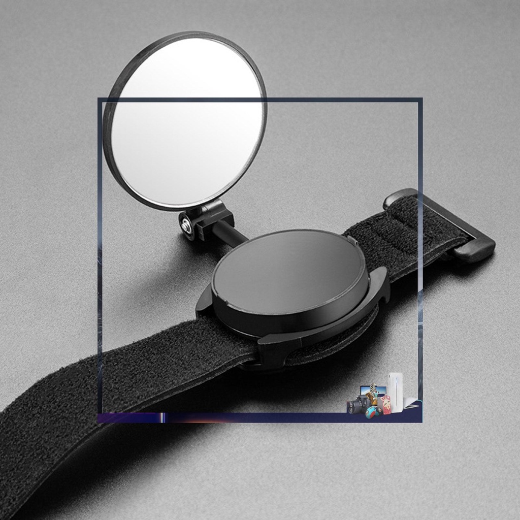 Kính Chiếu Hậu Kèm Dây Đeo Cổ Tay Điều Chỉnh Được Cho Xe Đạp