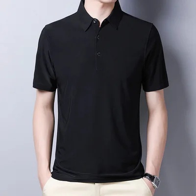 Áo polo Tay Ngắn Dáng Rộng Màu Sắc Thời Trang Mùa Hè Cho Nam