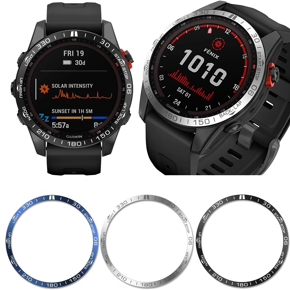 Khung Bảo Vệ Đồng Hồ Bằng Thép Không Gỉ Cho Garmin Fenix 7 7X 7S