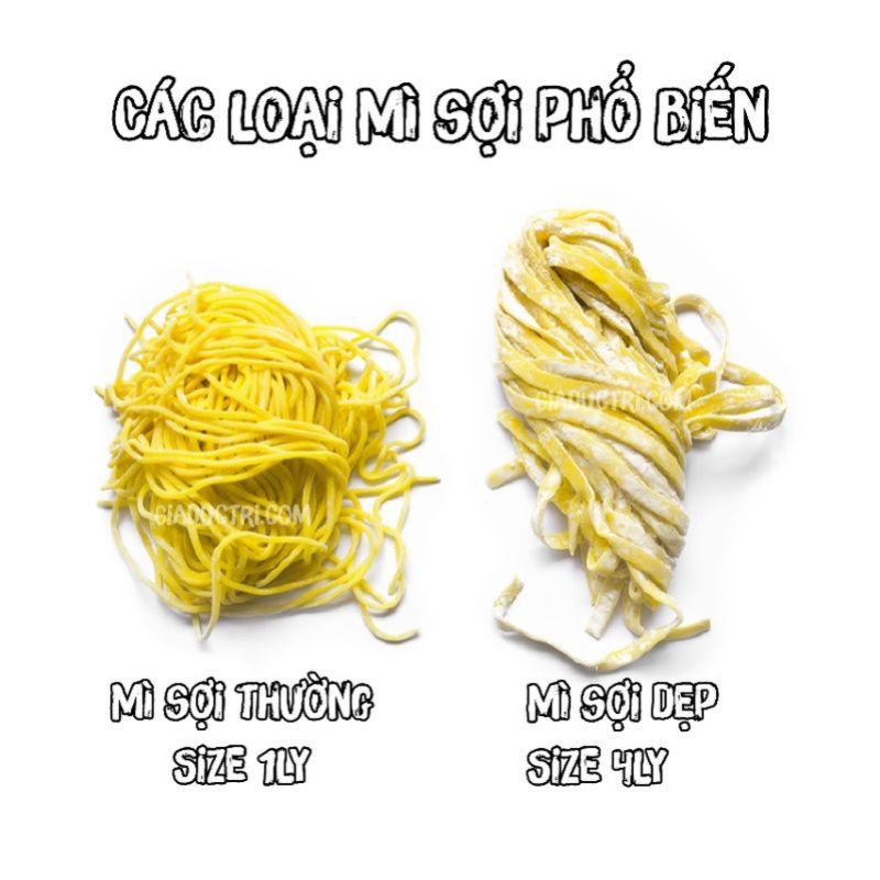 Mì trứng tươi - Mì tươi người Hoa Thượng Hạng [Nhận Ship Gấp TPHCM]