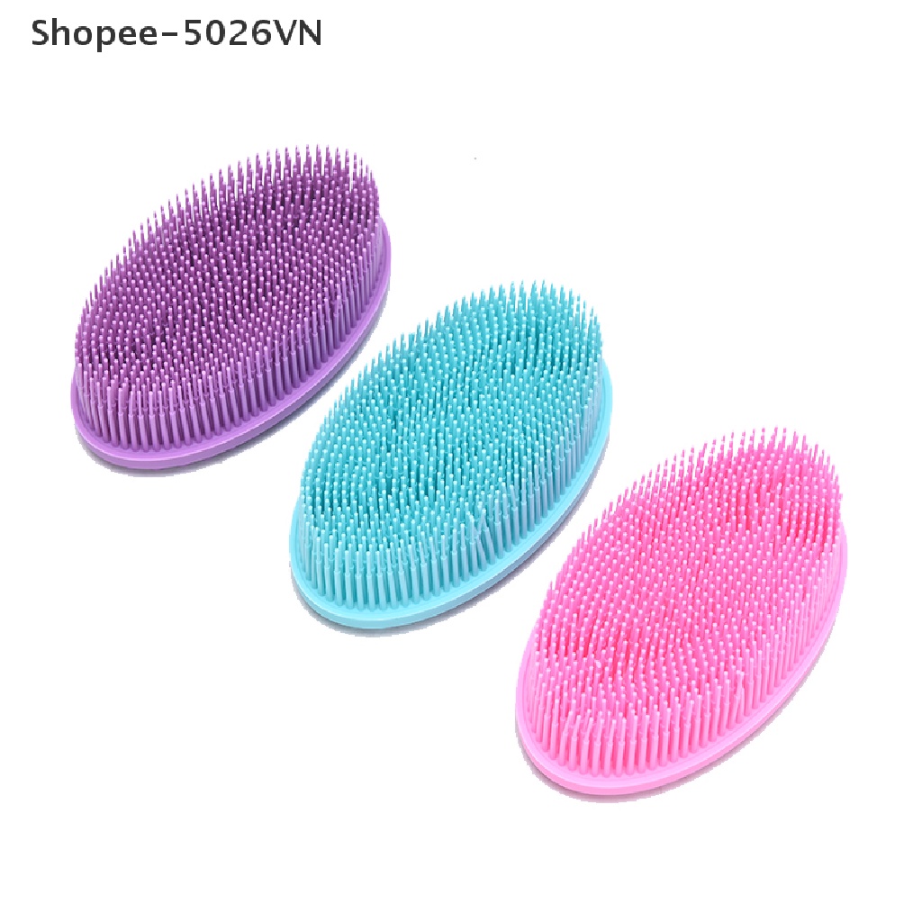 Bàn Chải Tắm Tẩy Tế Bào Chết Bằng Silicon Mềm Mại Phù Hợp Với Da Em Bé (f)