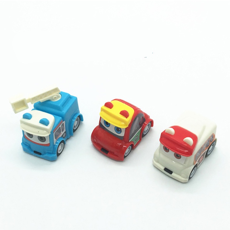 ZHAN QI TOYS Xe đồ chơi mini  thiết kế kéo lùi vui nhộn cho bé