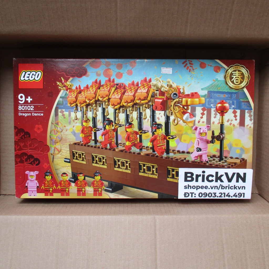 LEGO Tết 80102 Múa Rồng - Dragon Dance - 레고 용춤