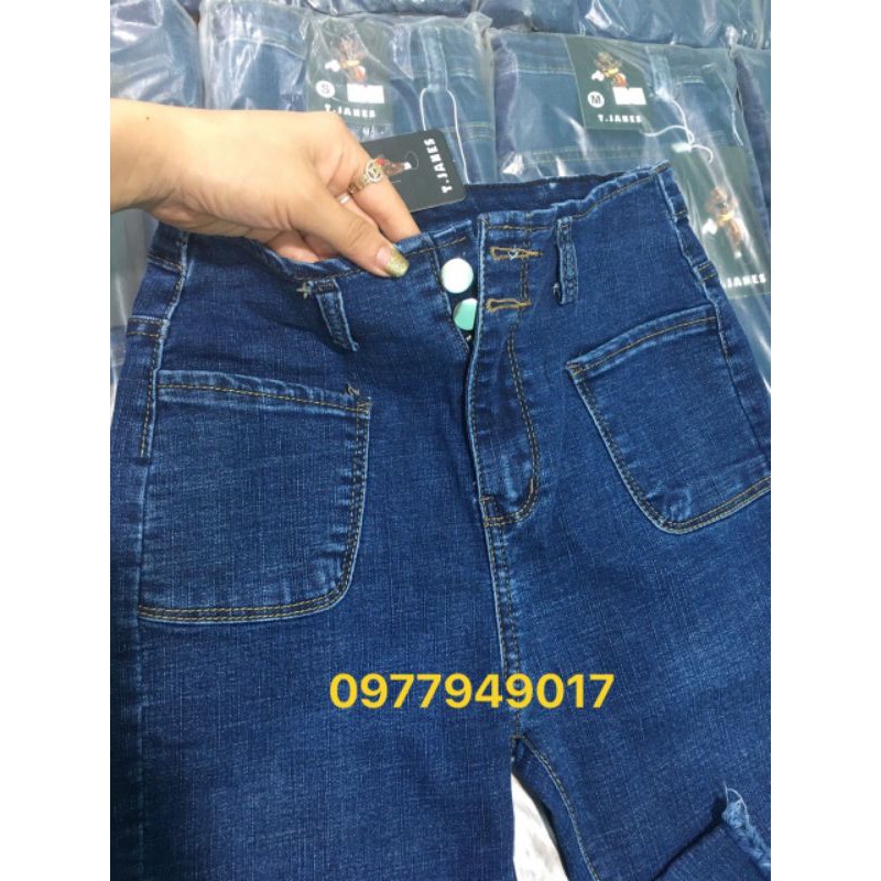 Quần jean nữ cạp siêu cao, 2 khuy (video+ảnh thật) | BigBuy360 - bigbuy360.vn