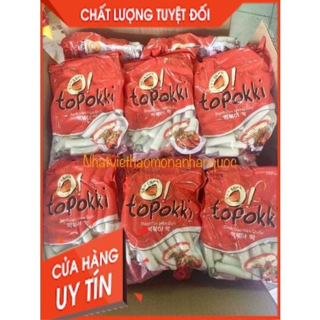 1kg Bánh gạo xào cay Tokbokki Hàn Quốc Sanandle