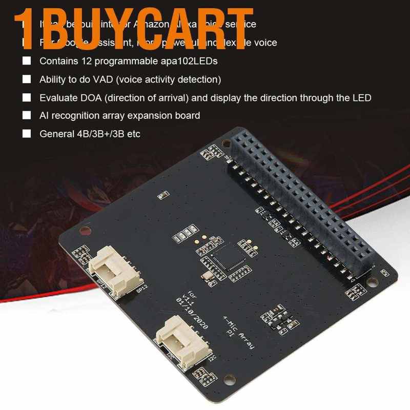 Bảng Mạch Ma Trận 4 Mic Đa Năng Cho Raspberry Pi Respeaker Máy Tính | BigBuy360 - bigbuy360.vn