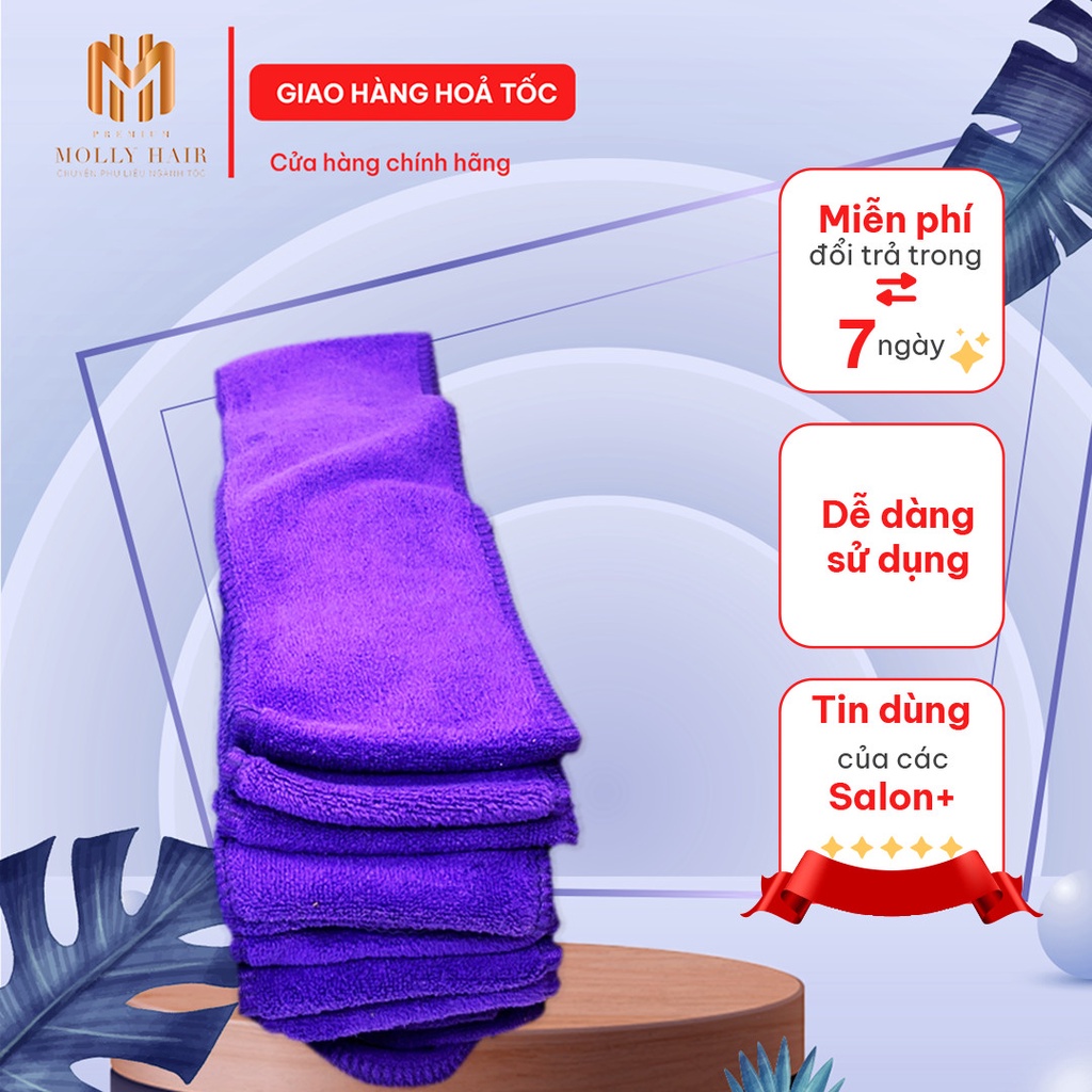 Băng Đô Xám Quán Tóc Spa Băng Đô Vải Mịn Mềm Siêu Thấm Nhỏ Gọn Cài Tóc Rửa Mặt