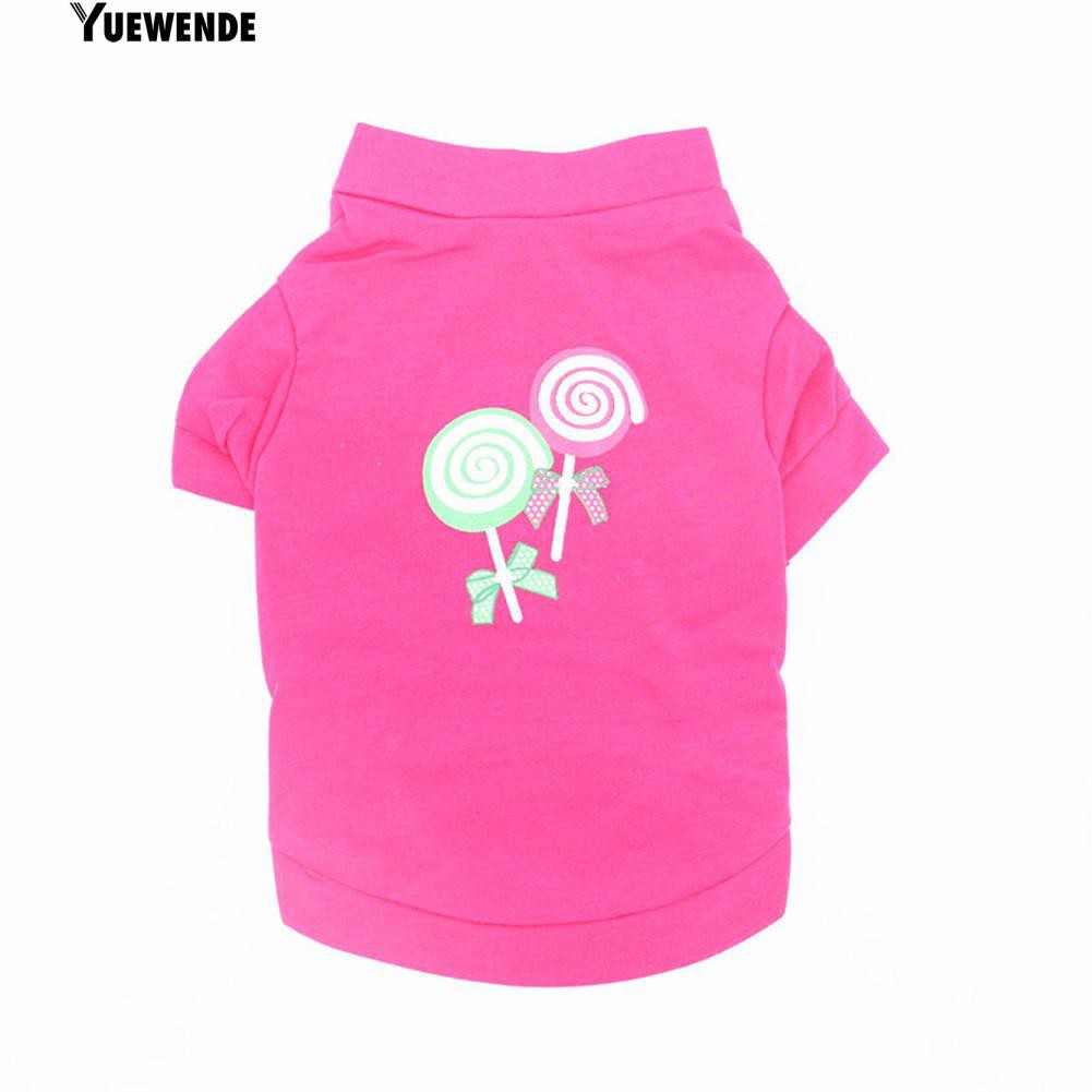 Áo cho thú cưng họa tiết kẹo mút dễ thương