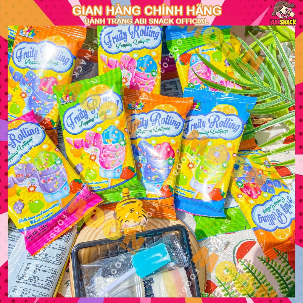 Kẹo dẻo cuộn Fruity rolling hương vị trái cây gói 14,5g