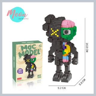 [Mã TOYDEC hoàn 20K xu đơn 50K] Miniblock xếp hình Kaws size XL - Miniblock kaws size XL