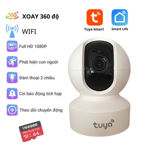 Camera WiFi thông minh xoay 360 Tuya - U2M