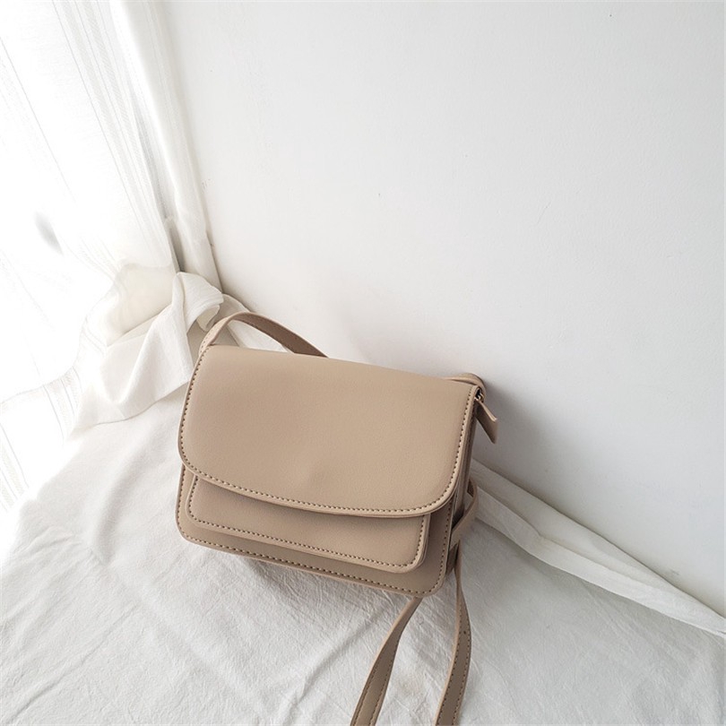 128801 Túi Đeo Chéo Dáng Vuông Nhỏ Kiểu Retro Cá Tính