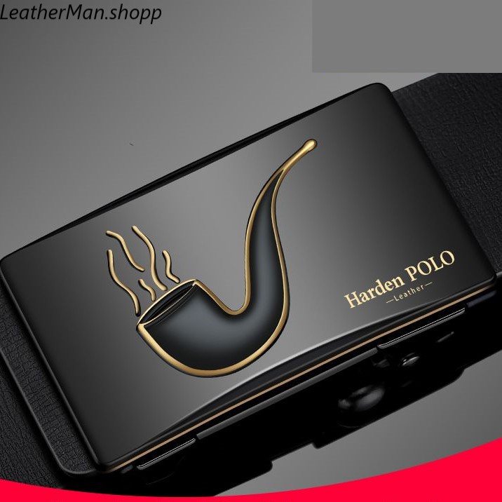 Dây lưng nam HARDENPOLO da bò fullbox khóa tự động EL10