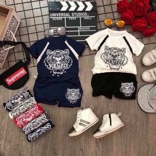 Combo 4 bộ cotton kenzo bé trai, bé gái