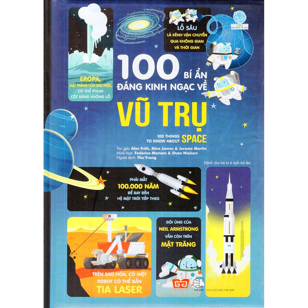 Sách - 100 Bí Ẩn Đáng Kinh Ngạc Về Vũ Trụ - 100 Things To Know About Space