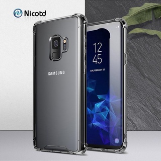 Ốp lưng silicon TPU dẻo trong suốt cho Samsung Galaxy S9 S8 Plus Galaxy S7 edge Note 8