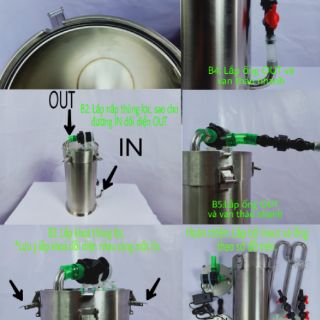 Lọc thùng inox POP-2500 cho bể cá cảnh