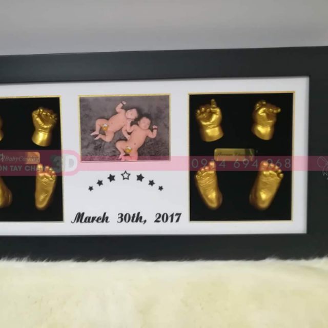 SALE SỐC 69K NGÀY 16/11 CÁC BẠN NHANH TAY ĐẶT HÀNG NHÉ.Vật liệu tạo khuân bàn tay,bàn chân cho bé yêu