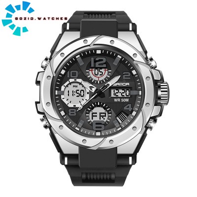 Đồng hồ thể thao nam SANDA 6008 chính hãng máy nhật SD04 chống nước bền bỉ-GOZID.WATCHES