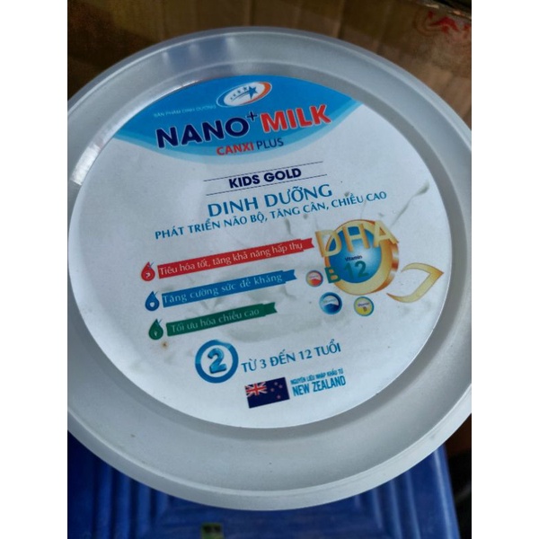 SỮA NANO MILK CANXI 3-12 TUỔI/ 900G DATE TH11/2023