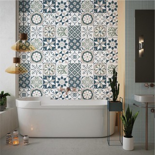 Decal gạch bông UV Sói Xám dán trang trí