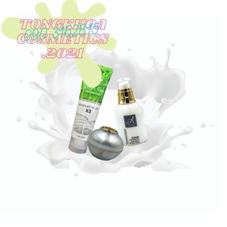 [chính hãng 100%] Bộ Sữa rửa mặt Trà Xanh X2 + Serum Spot Esence + Kem Face Pháp