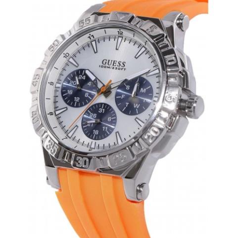 Đồng Hồ Nam Guess W0966G1  Dây Silicone 3 Mặt Số Phụ 47mm Niềng Số