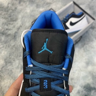 GIÀY JD1 LOW TRẮNG ĐEN ĐẾ XANH SC [ FULL BOX + FREE SHIP ]