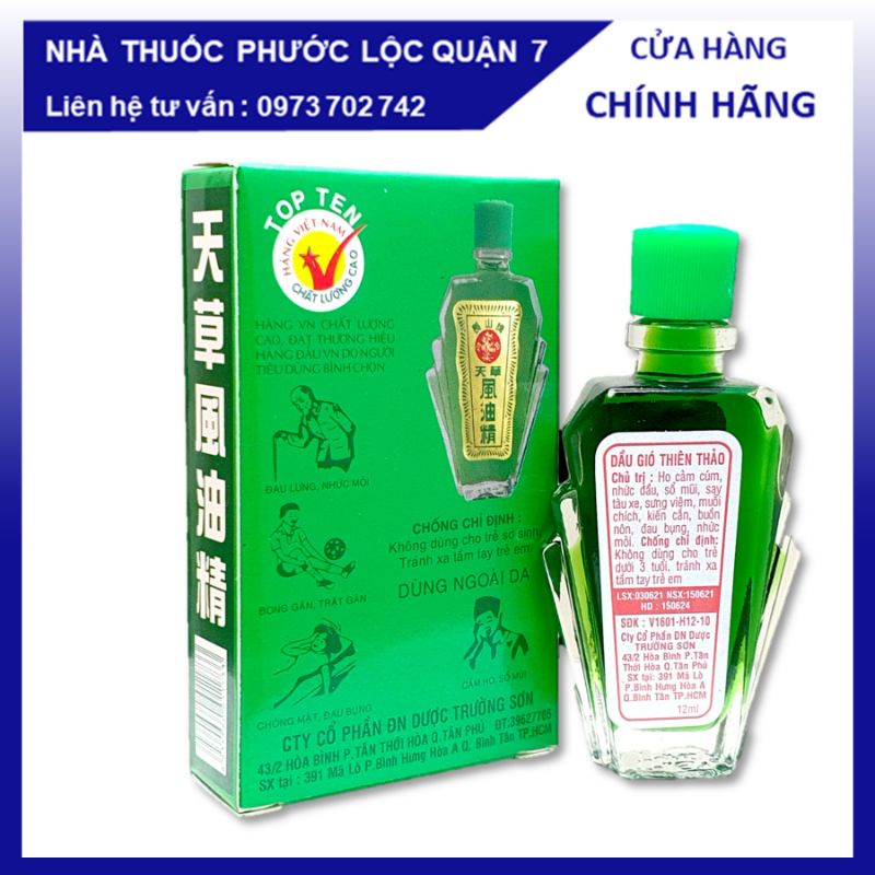 [ Có Giá Sỉ ] Dầu Gió Xanh Thiên Thảo / Dầu Xanh Trường Sơn