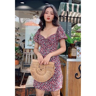 319k đầm hoa đỏ