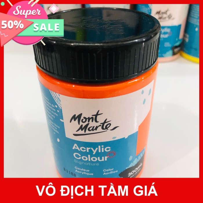 Màu acrylic Mont Marte 300ml - Màu chuyên dụng vẽ được mọi chất liệu