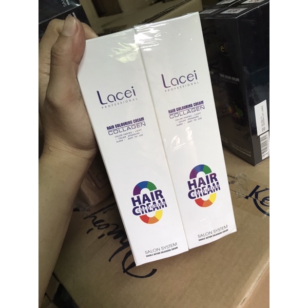 Kem nhuộm màu lacei  100ml/ tuýp, VUI LÒNG IB MÃ MÀU CHO SHOP . SỈ IB ZALO