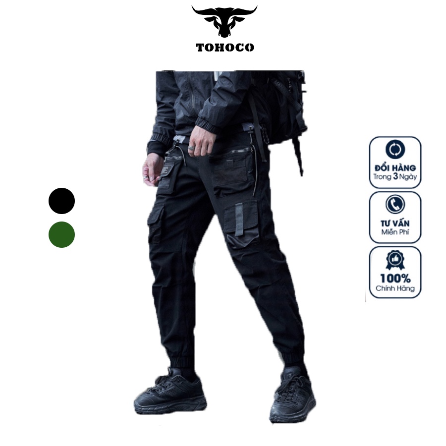 Quần Jogger Túi Hộp Lưng Thun Nhập Khẩu TOHOCO Phong Cách Bền Bỉ