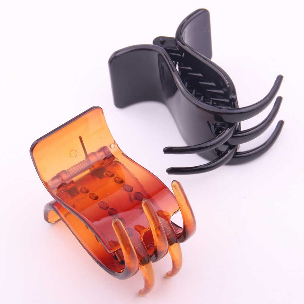 Kẹp Tóc Nhựa Màu Đen Phong Cách Hàn Quốc(kẹp tóc đen)