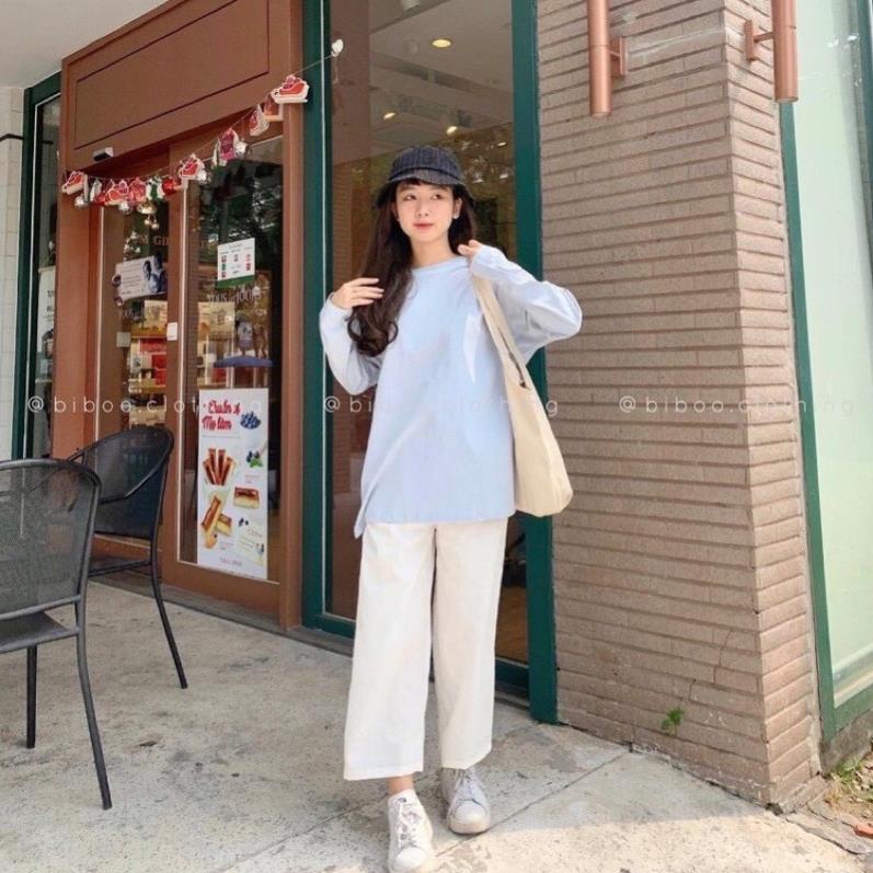 [Hàng Siêu Hot] Quần ống rộng suông đũi GU bán chun_Quần ống rộng đũi siêu Hot phù hợp mọi lứa tuổi | BigBuy360 - bigbuy360.vn