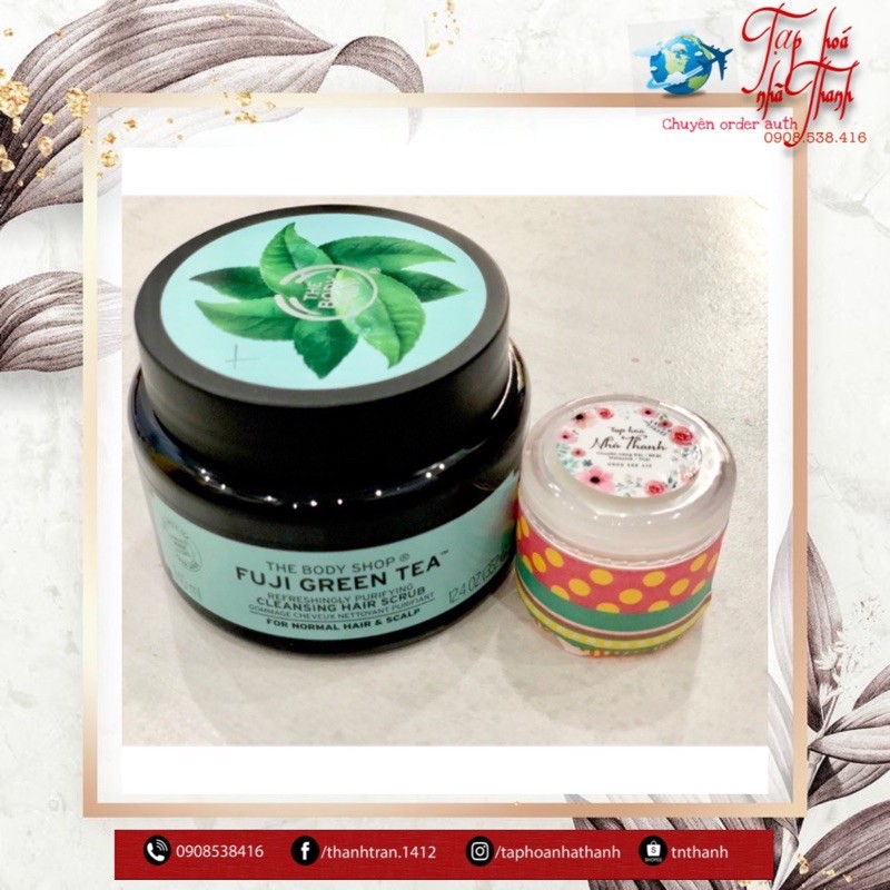 [Hũ shop 50gr] Tẩy Tế Bào Chết Cho Da Đầu Fuji Green Tea Cleansing Hair Scrub