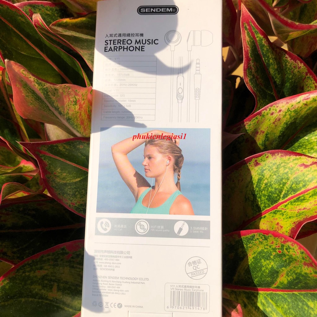 Tai nghe Sendem mã V11 jack 3.5mm