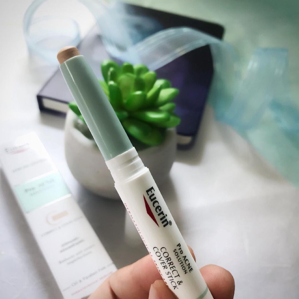 EUCERIN PRO ACNE CORRECT &amp; COVER STICK 2,5g - Kem che khuyết điểm &amp; giảm mụn