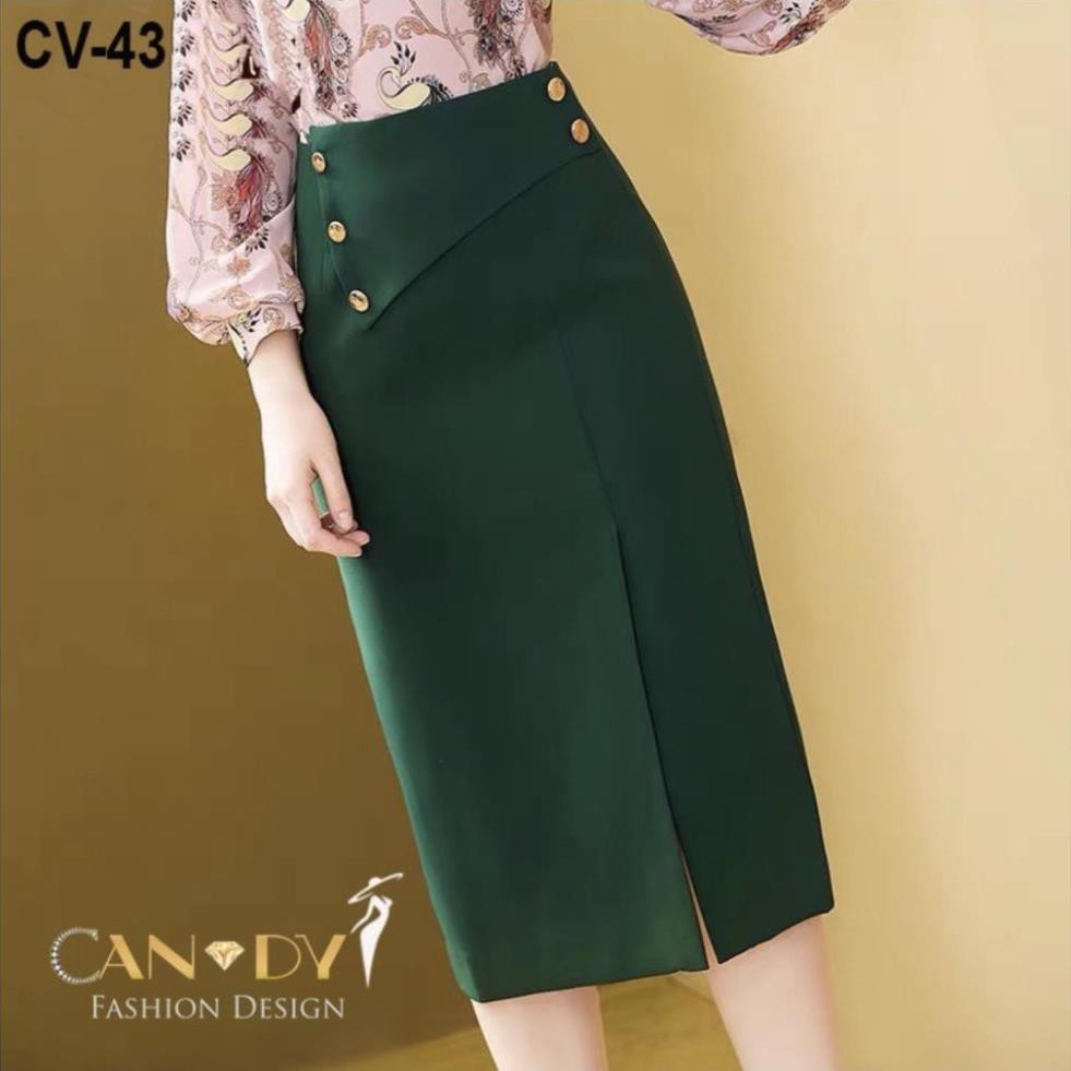 Chân Váy Nữ Thiết Kế Cao Cấp VNXK CV43 - Chân Váy Chữ A Tuyết Mưa Đáp Lệch 5 Cúc Sang Trọng TINI Shop | BigBuy360 - bigbuy360.vn