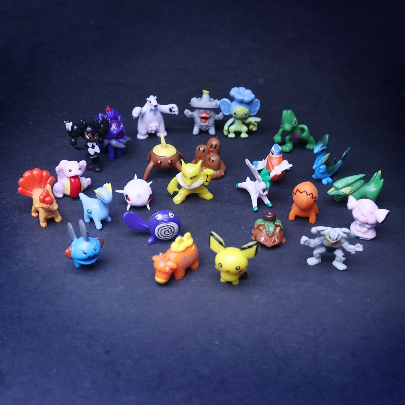 Set 48 / 96 Mô Hình Nhân Vật Trong Phim Pokemon Dễ Thương Dùng Để Trang Trí Bánh Kem